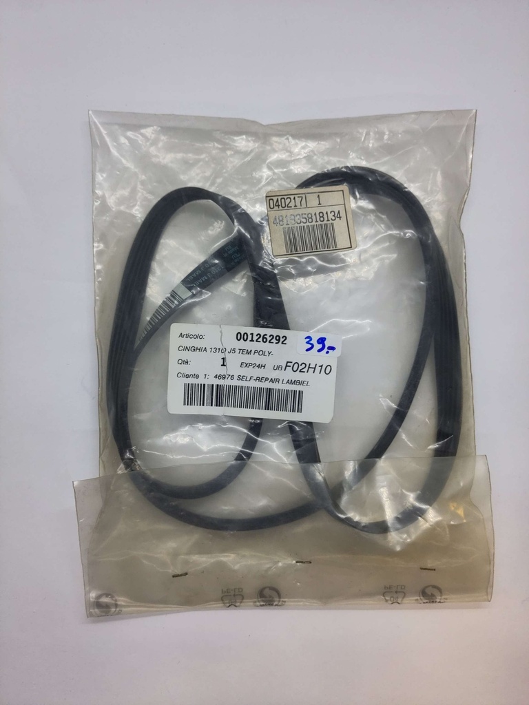 Courroie Poly V (rainure) 1310 J5 x 11.5mm - Universel