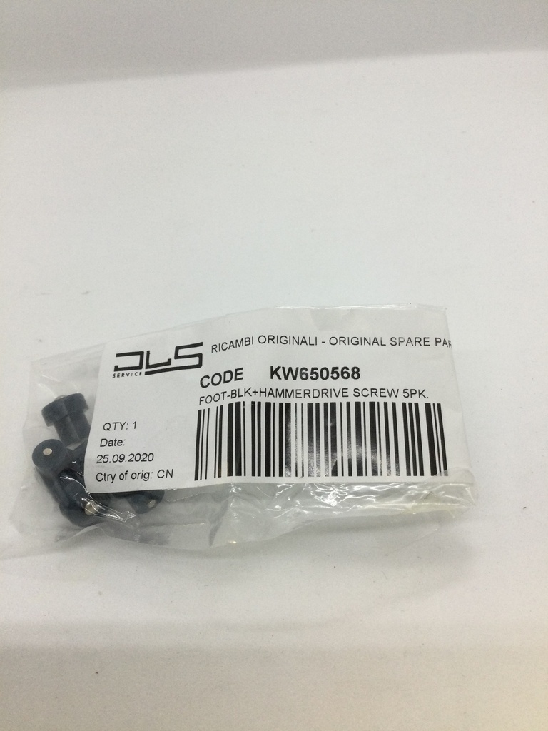 Pieds caoutchouc + vis X5 - Kenwood