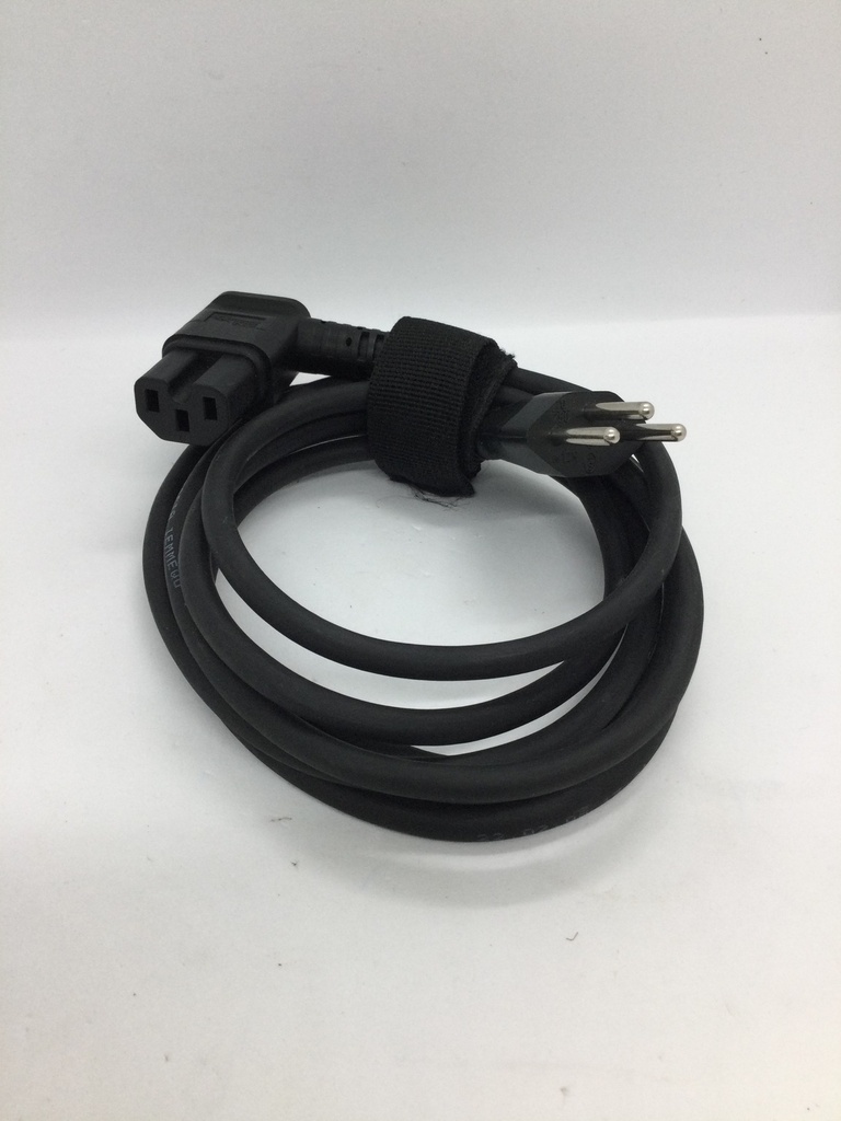 Câble mâle/mâle (3 broches + fente / CH type 12) - 10A - coudé - 2m - Universel