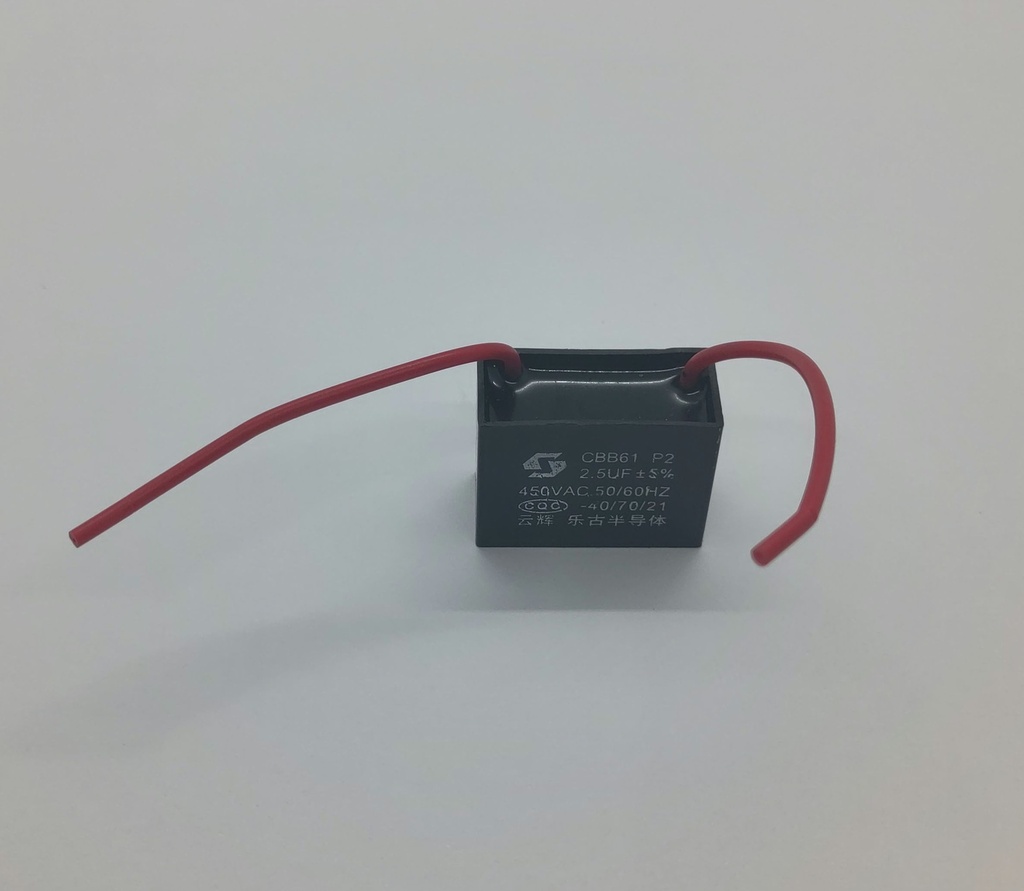 Condensateur CBB61 - 2.5uF - 450Vac - Universel
