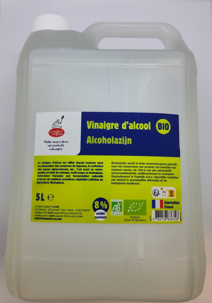 [#DO058] Vinaigre Bio 8% - 5 litres - Universel