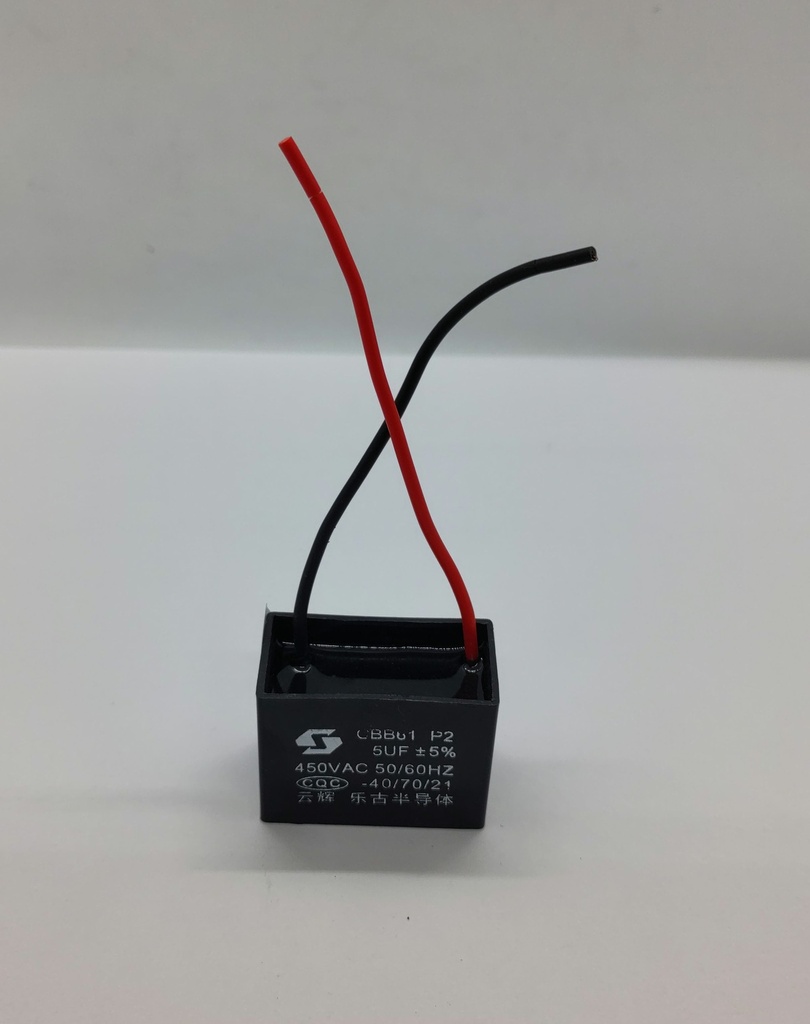 Condensateur CBB61 - 5uF - 450Vac - Universel