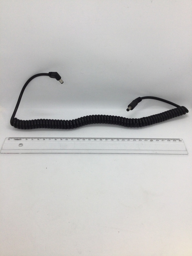 Câble mâle/mâle (5.5x2.1 / 5.5x2.1) - spirale - 60 à 150cm - Universel