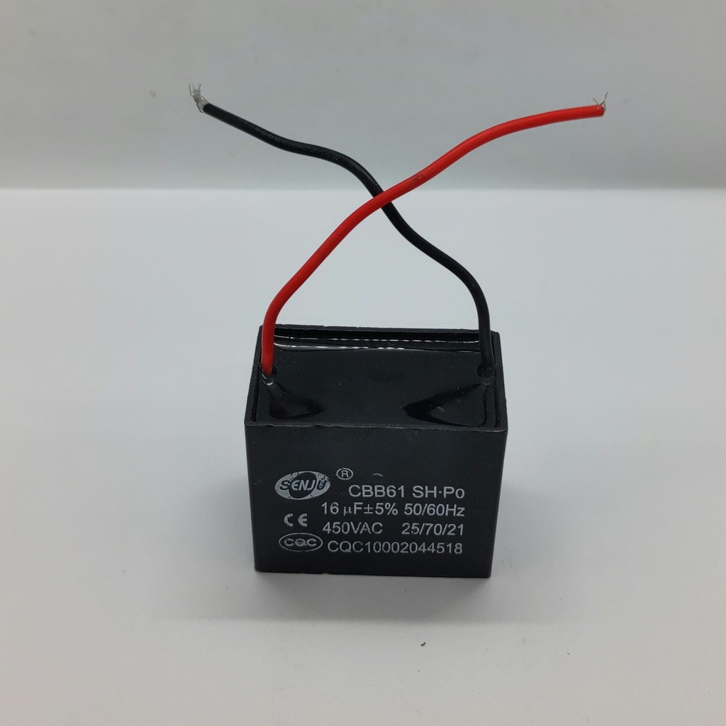 Condensateur CBB61 - 16uF - 450Vac - Universel