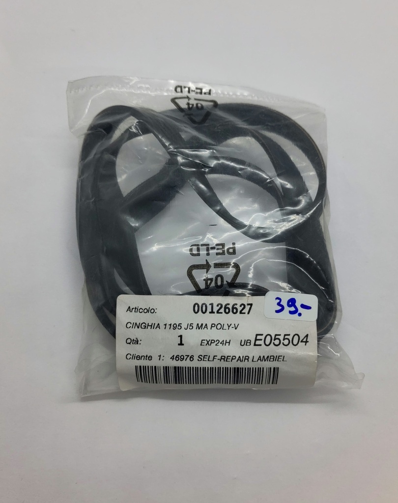 Courroie Poly V (rainure) 1195 J5 x 11.5mm - Universel