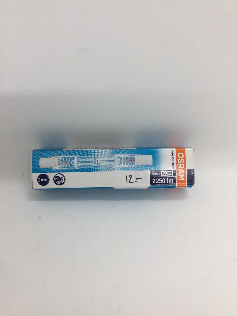 Ampoule halogène R7s 120W (=150W) - 230V - 74.9mm - Osram
