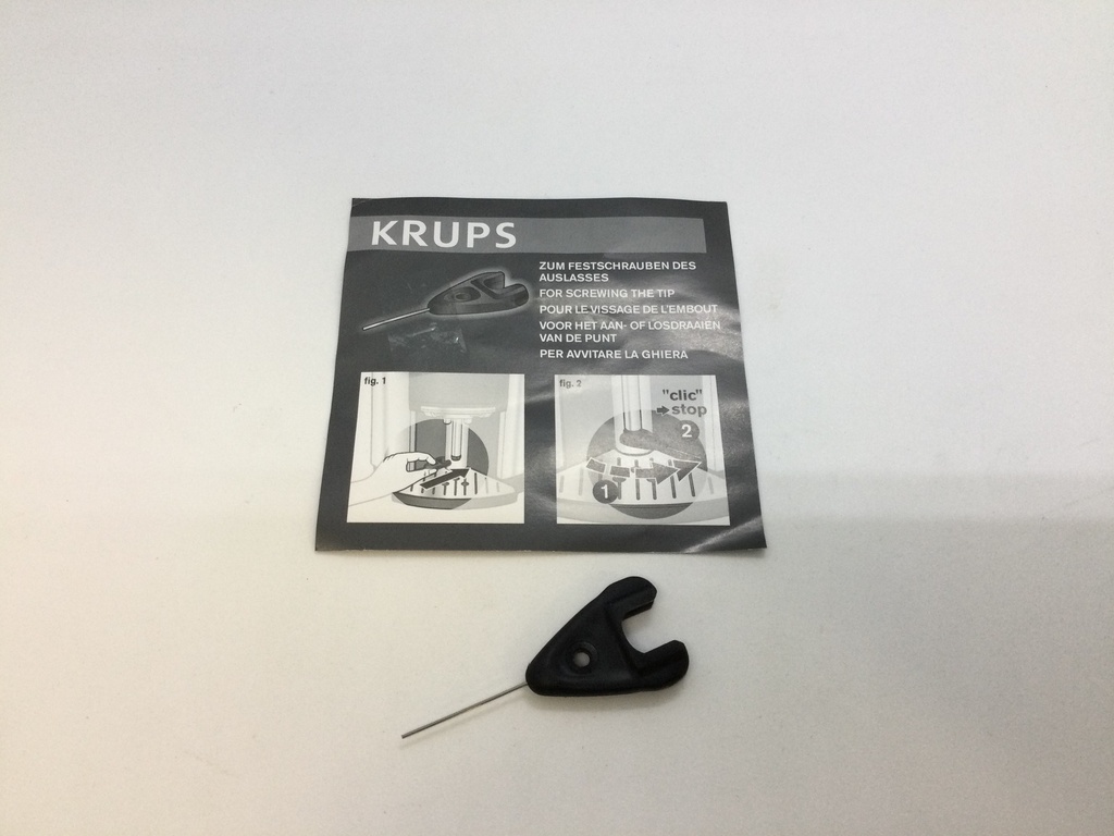 Outils 2en1 pour le nettoyage et le vissage de la buse vapeur 