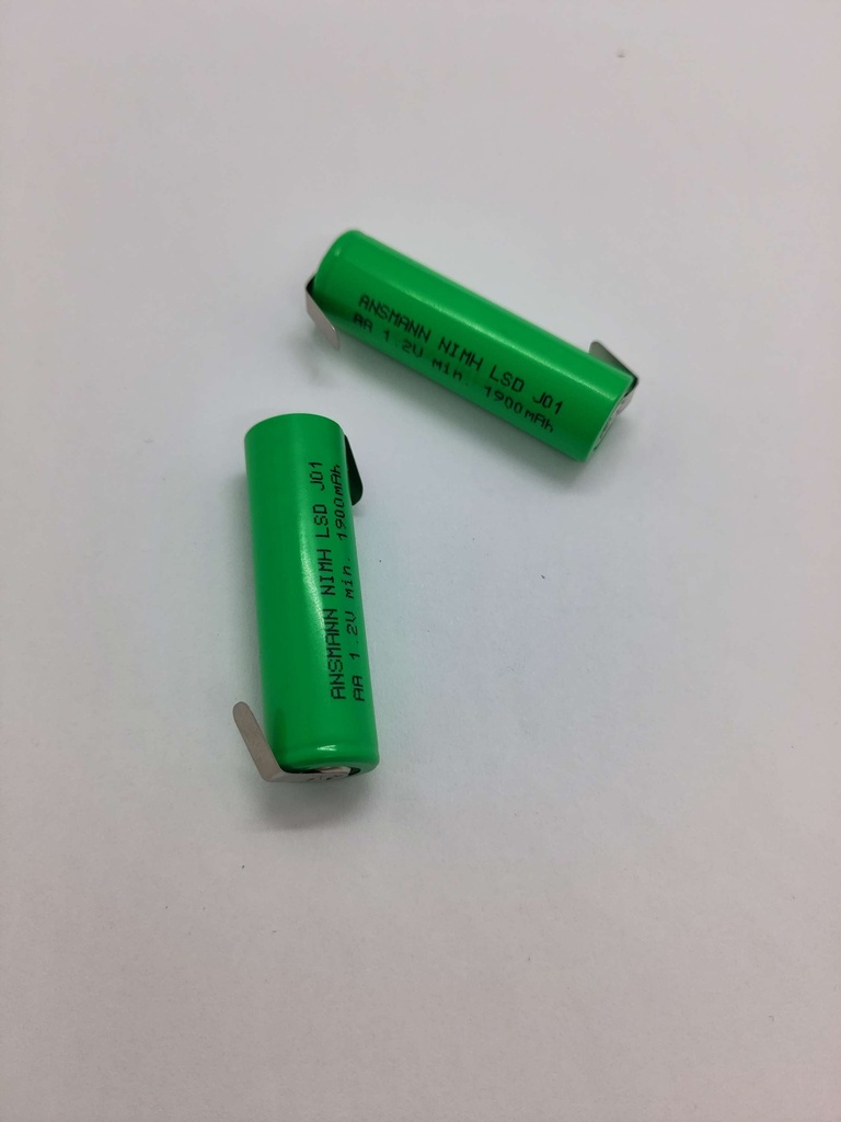 Batterie Ni-MH (2x) - LSD J01 AA 1.2V - 1900mAh - 14x48mm - Ansmann / Universel