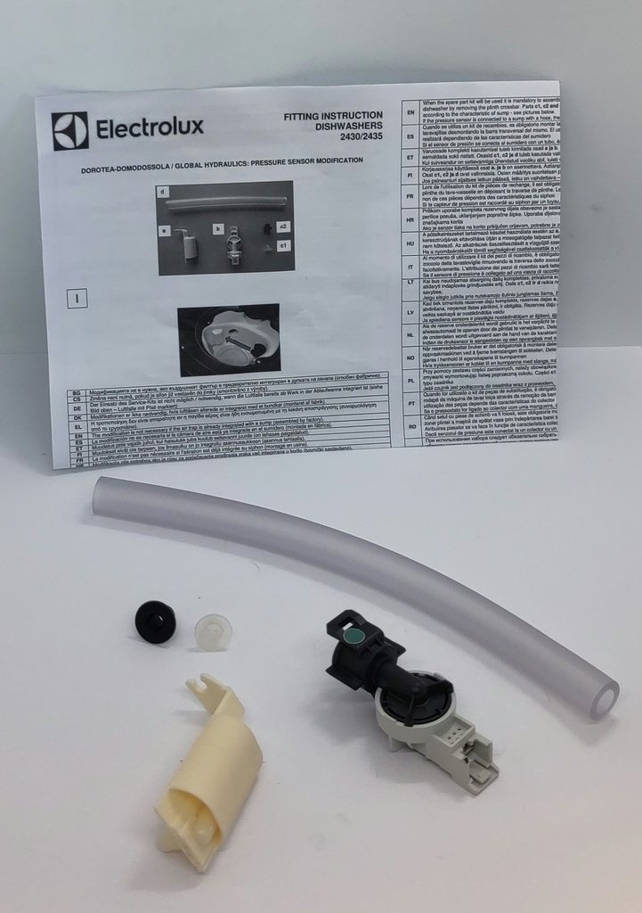 Pressostat / chambre de compression - 4055346060 - lave-vaisselle - Electrolux