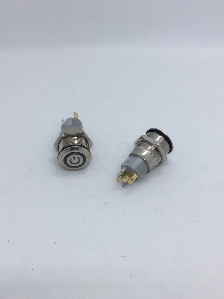 Interrupteur on/off - vissable  (dia18mm) 5 pins - 5A (max.) - 220V