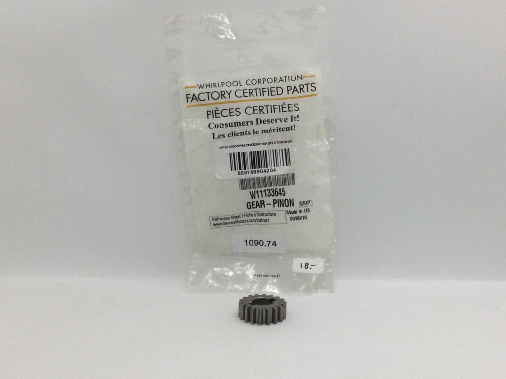 Engrenage robot KitchenAid W11133645