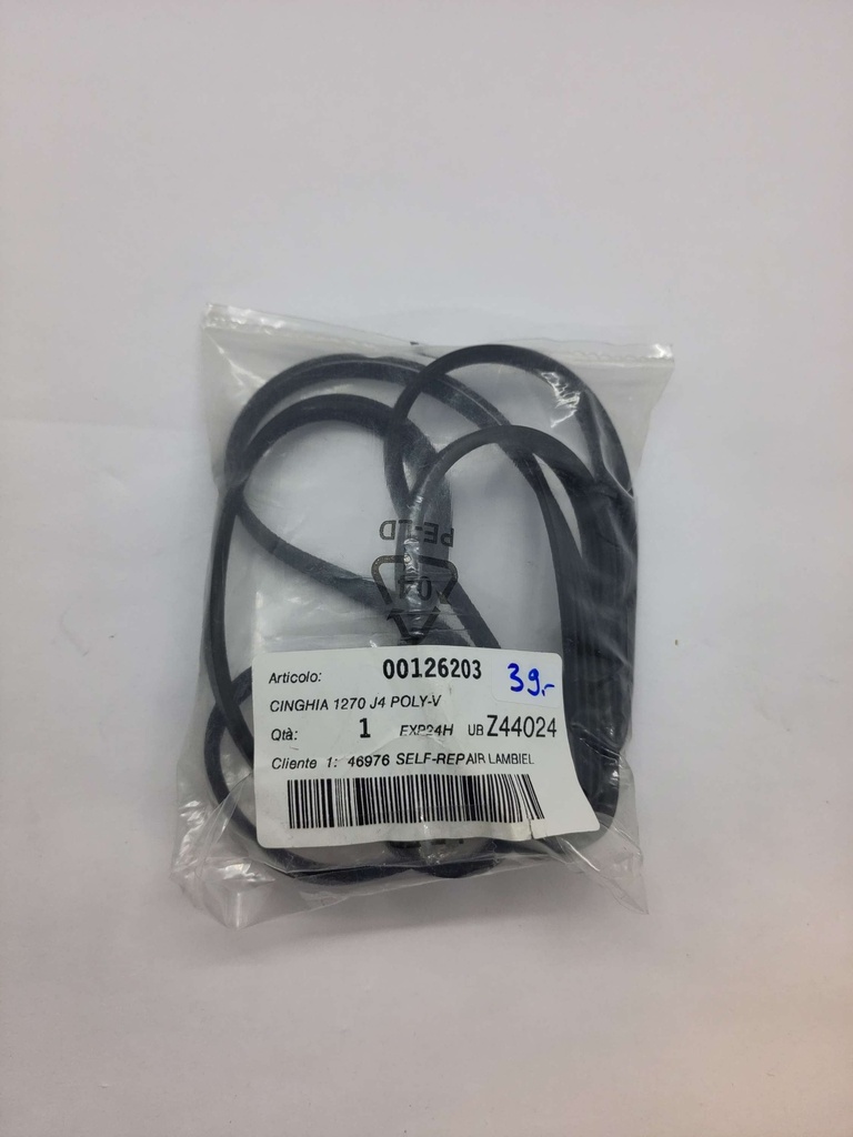 Courroie Poly V (rainure) 1270 J4 x 9.3mm - Universel