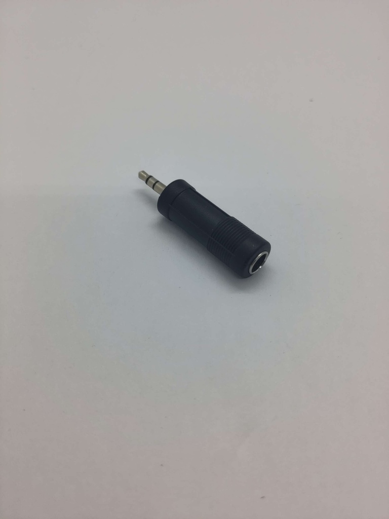 [#16944] Adaptateur fiche jack 3 pin 3.5mm (mâle) et 6.35mm (femelle) - Universel