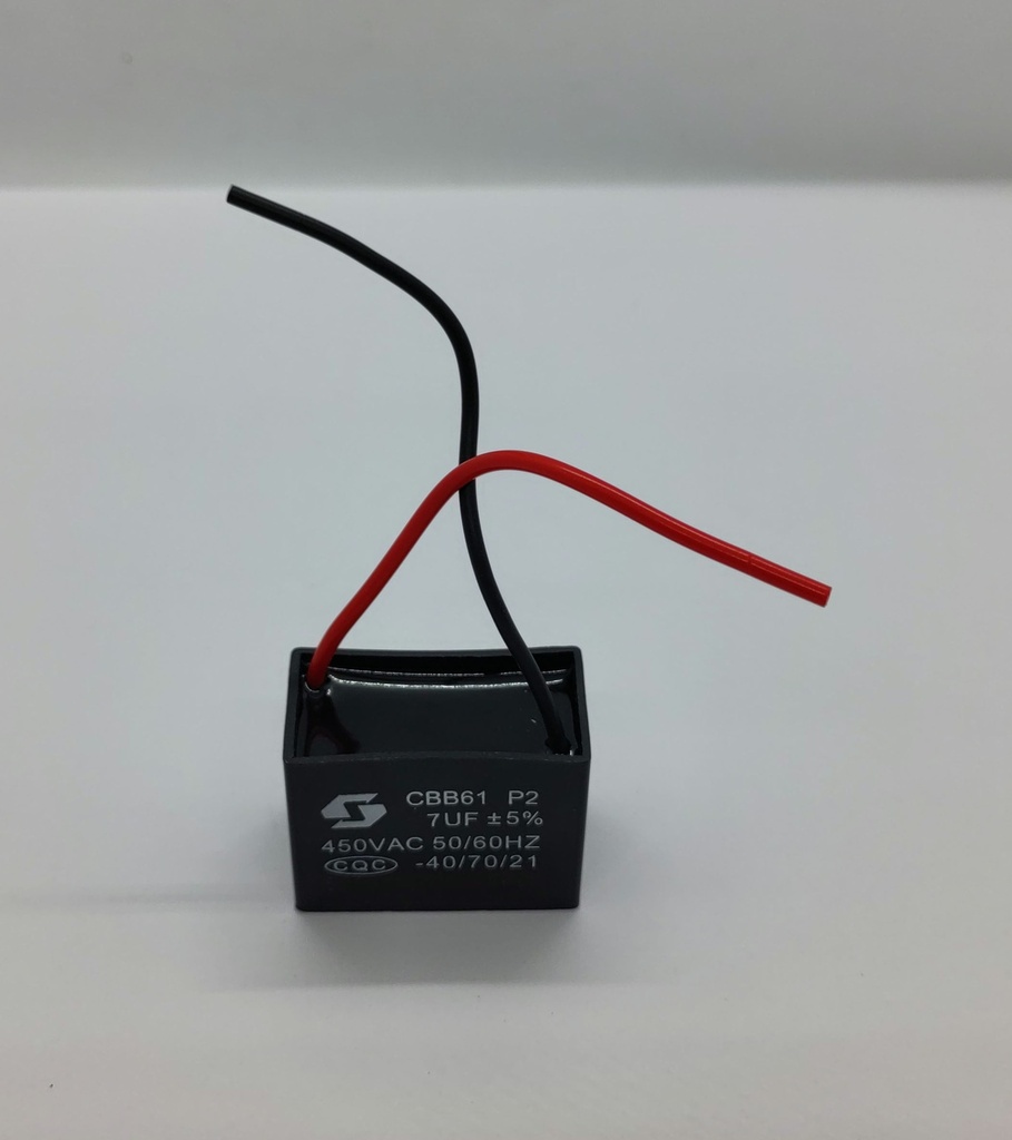 Condensateur CBB61 - 7uF - 450Vac - Universel