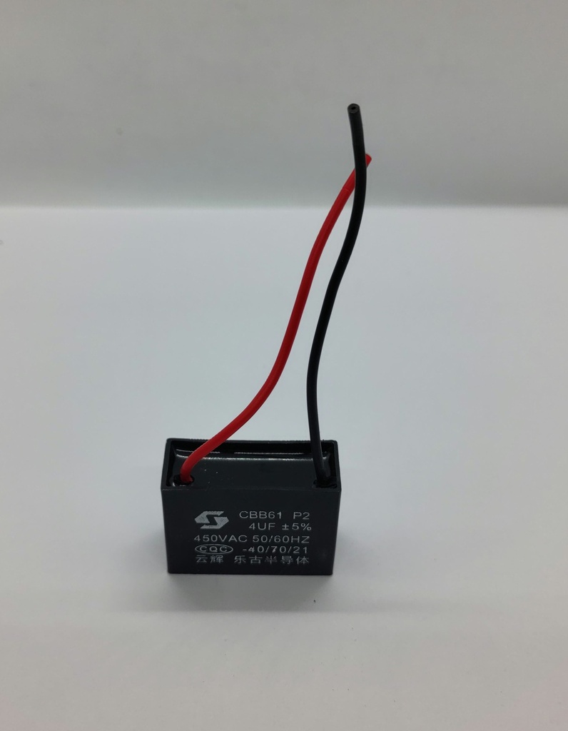 Condensateur CBB61 - 4uF - 450Vac - Universel