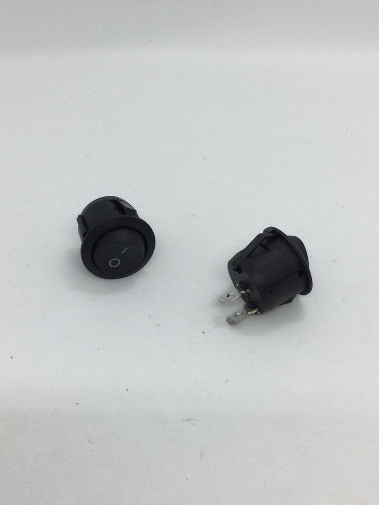 Interrupteur on/off - (dia 23mm) 2 pins - 6A (max.) - 250V - KCD1