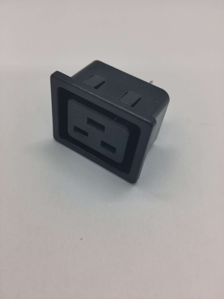 Fiche femelle carré - (3 broches 6.3mm)  16A / 250V - Universel