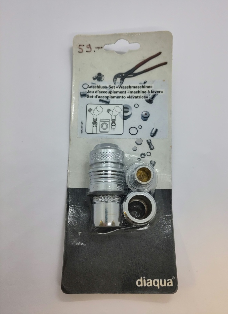 Kit raccord rapide / jeu d'accouplement - Lave linge - Universel