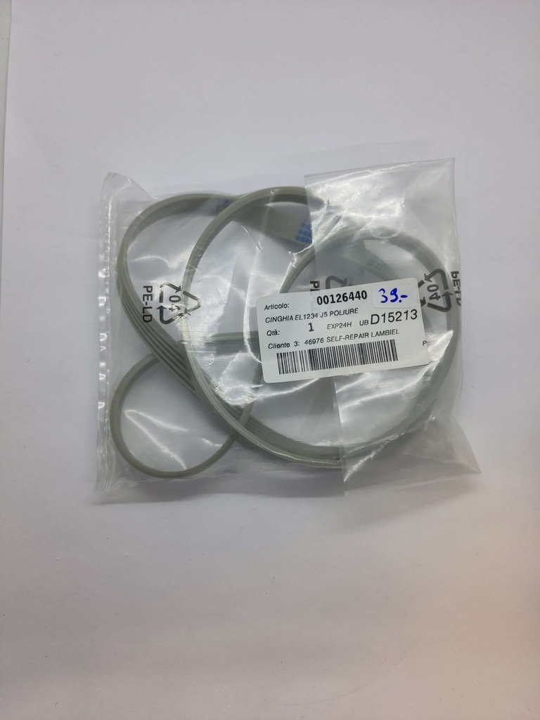 Courroie 1234 J5 x 11.9mm poly V (rainure)