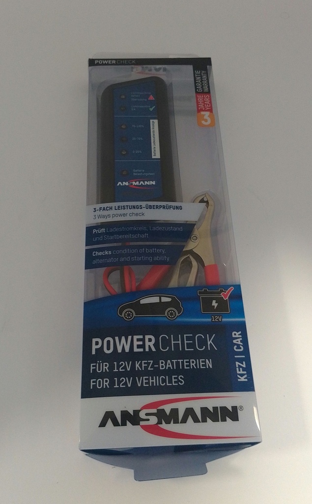 PowerCheck batterie pour véhicule 12V - utilisation facile - Ansmann / Universel