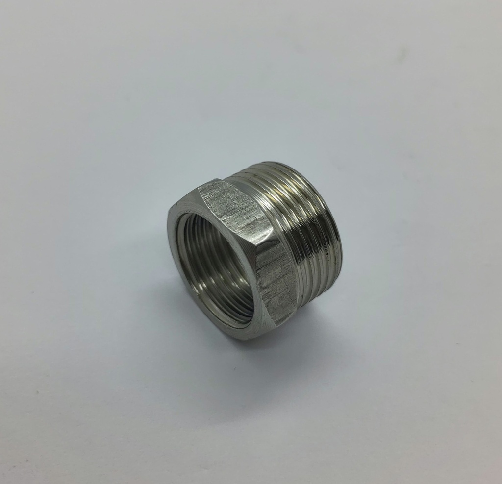 Raccord acier mâle 3/4" vers femelle 1/2"