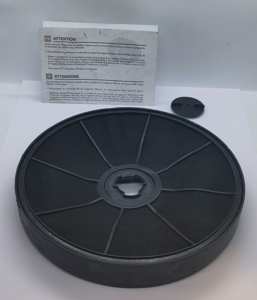 Filtre charbon actif ø230 x 35mm - Hotte - Fors / Universel