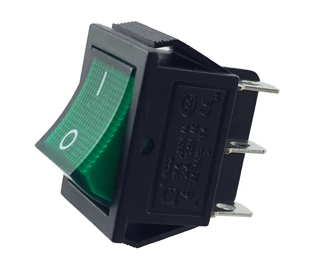 Interrupteur on/off  25x32 mm 6 pins - 16A 250V