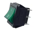 Interruttore on/off  25x32 mm 6 pin - 16A 250V