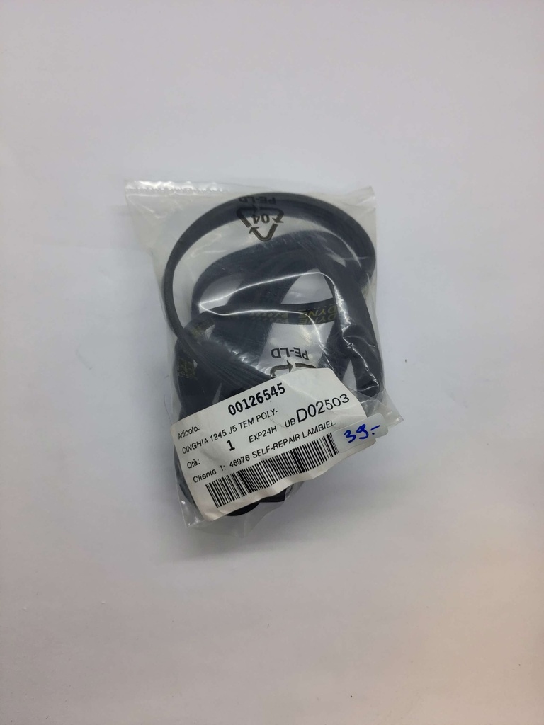 Courroie Poly V (rainure) 1245 J5 x 11.5mm - Universel