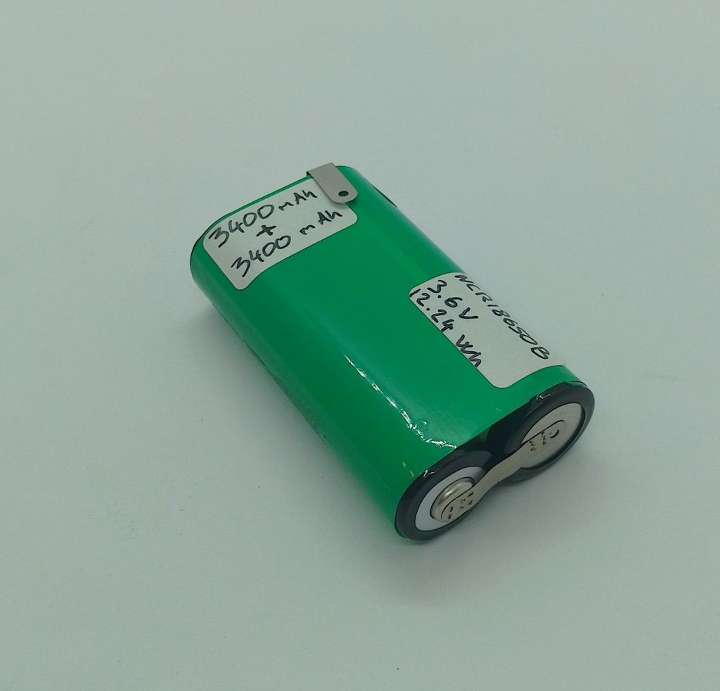 Batterie Li-ion  NCR18650B - 18x65mm 2x - Universel