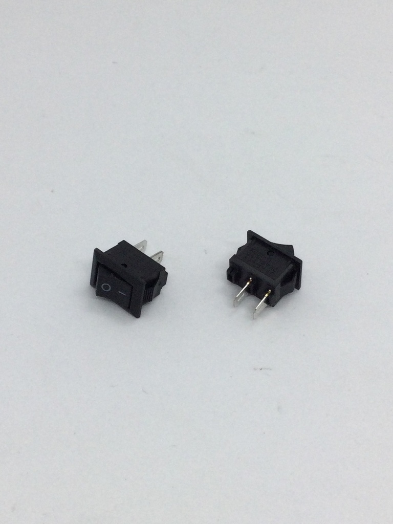 Interrupteur on/off - noir - (15x10mm) 2 pins - 3A(max.) - 250V - KCD1-11