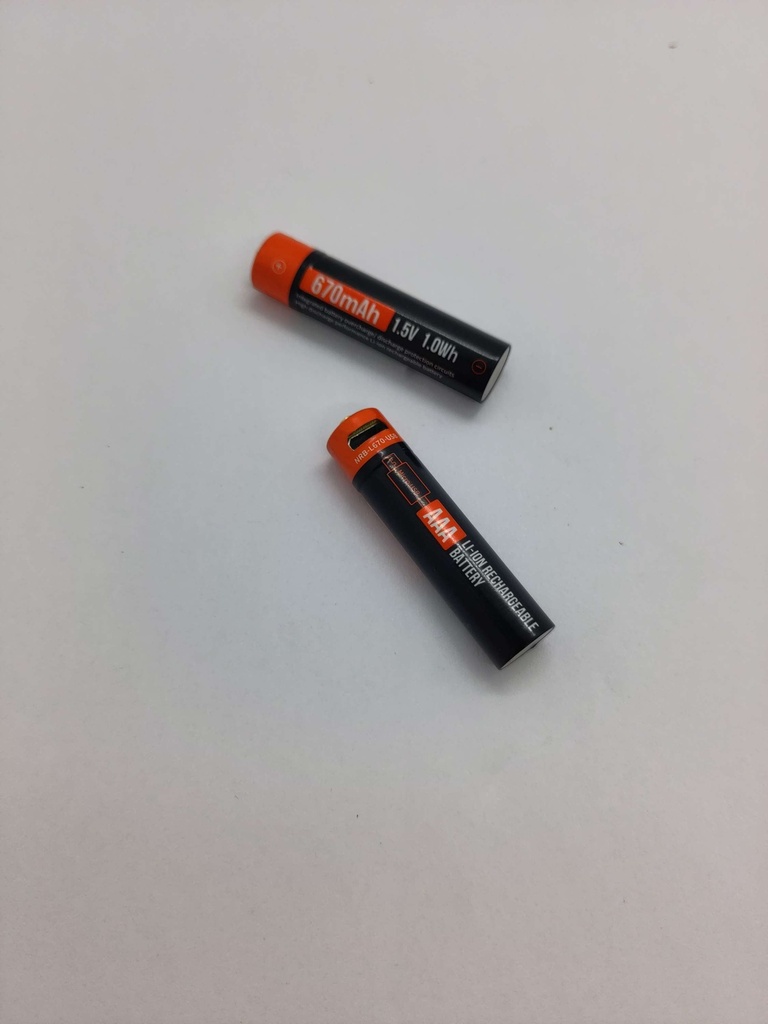 Batterie Li-ion (2x) - NRB - L670 - Micro USB - AAA - 1.5V - 670mAh - Universel