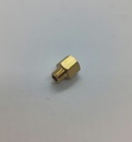 Raccord mâle M8x1mm (pas fin) x  femelle 1/8"- Laiton - Universel