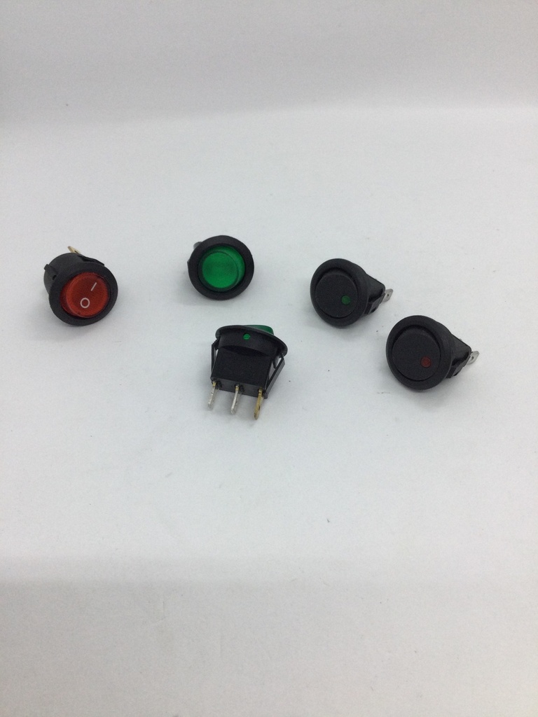 Interrupteur on/off - (dia 23mm) 3 pins - 10A (max.) - 250V - KCD1