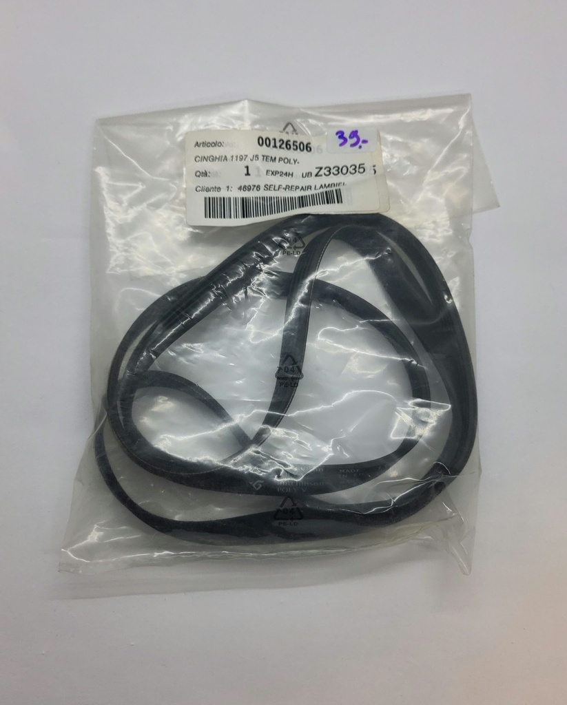 [#Q1762] Courroie 1197 J5 x 11.2mm poly V (rainure)