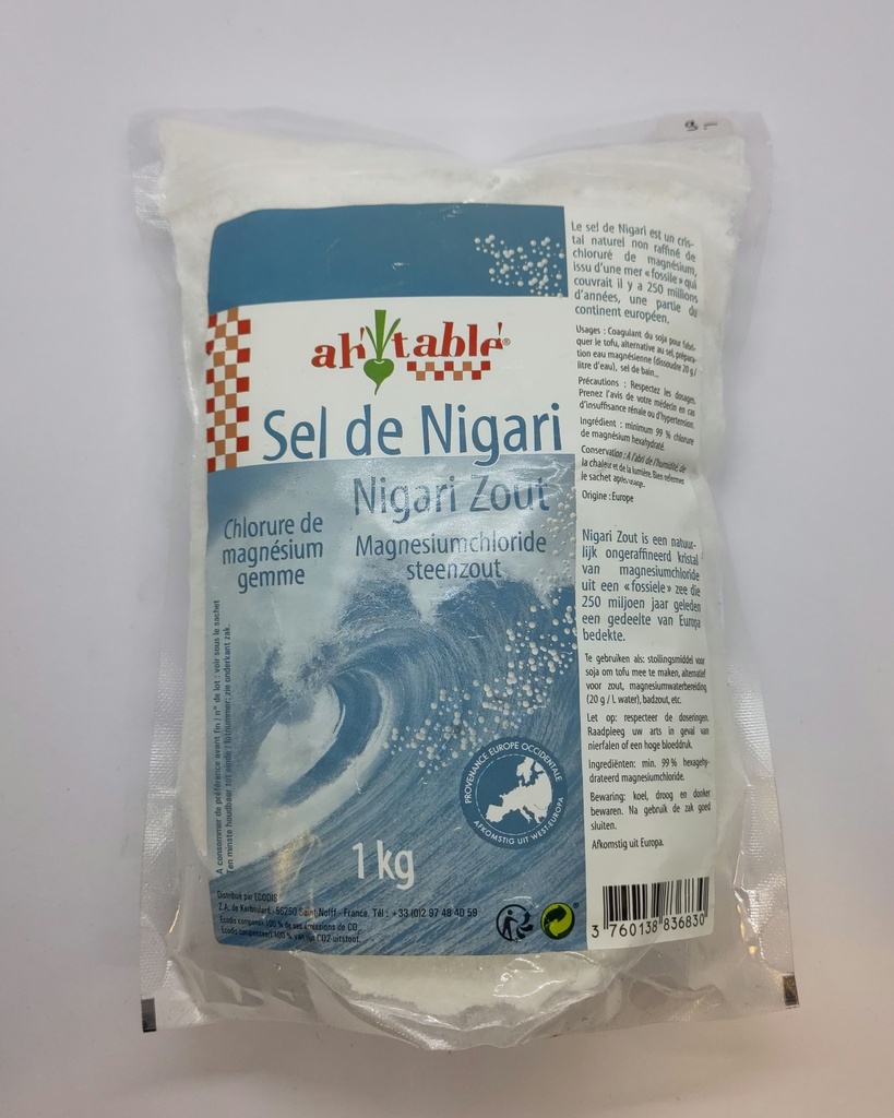 Sel de Nigari avec Chlorure de magnésium