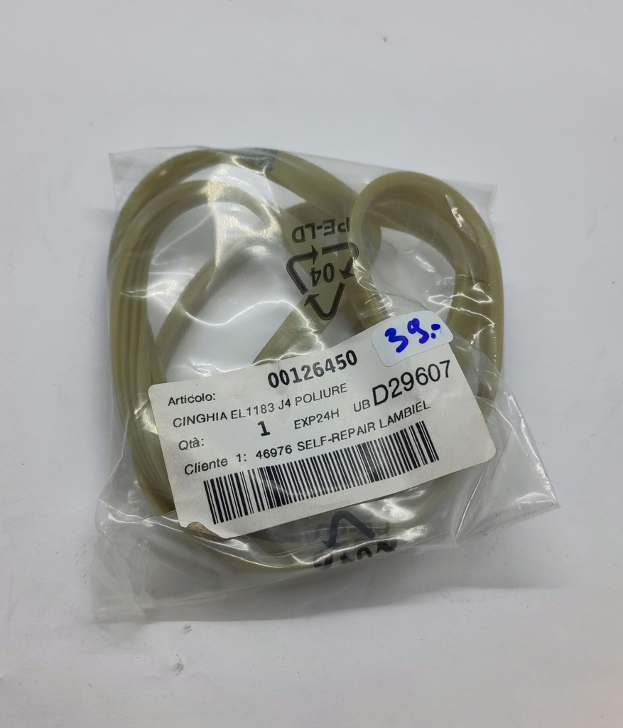 Courroie Poly V (rainure) 1183 J4 x 9.5mm - Universel