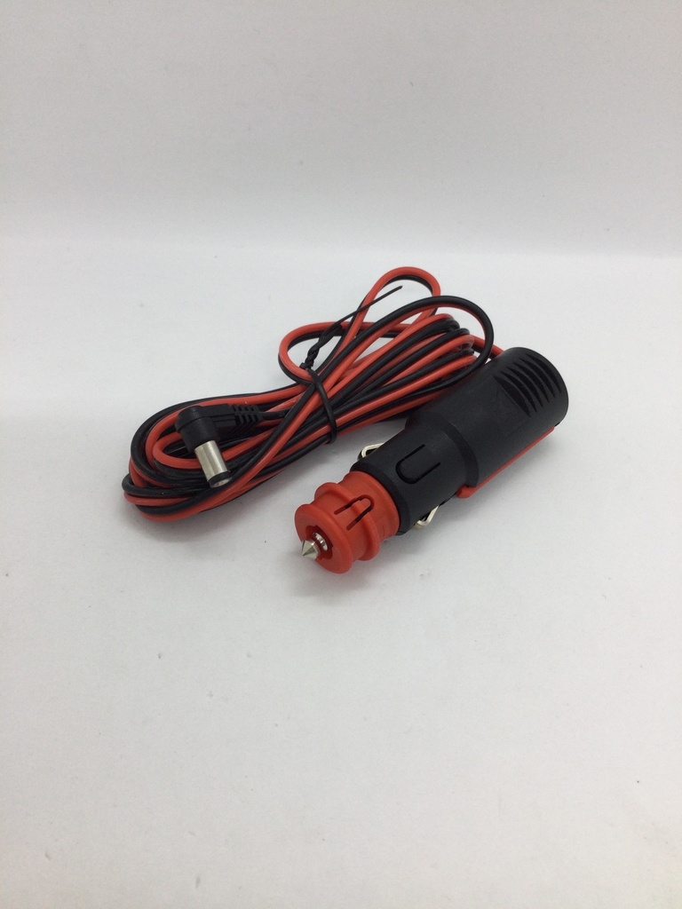 Câble allume-cigare - mâle (5.5x2.1) - coudé - 2 mètres - Universel