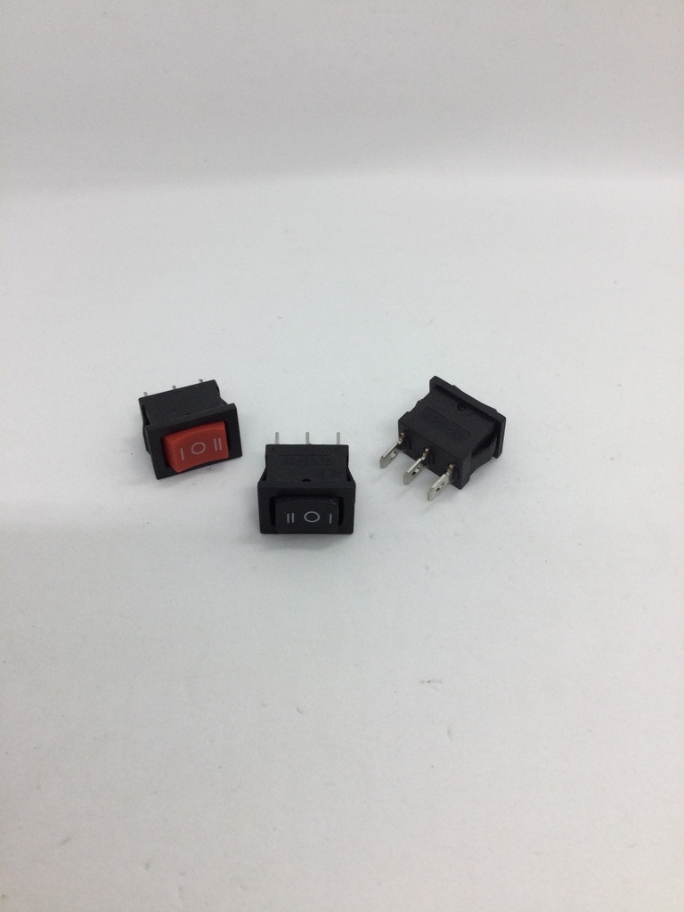 Interrupteur on/off - 2 vitesses - (21x15mm) 3 pins - 6A(max.) - 250V - KCD1