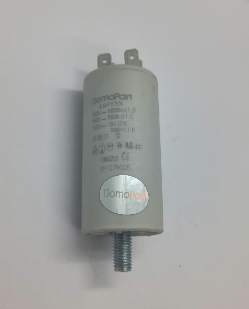 Condensateur 4uF DomoPart (vissé) 450Vac