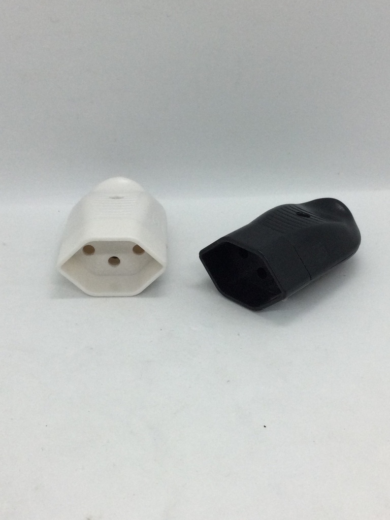 Fiche CH T13 femelle 8mm 10A droit