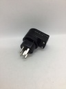 Fiche CH T25 mâle / 13mm - 16A - coudé - Universel
