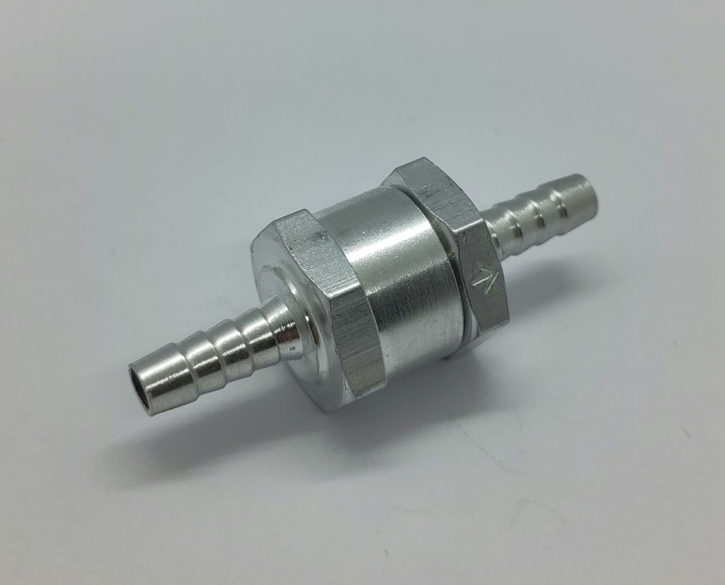 Raccord droit ø7mm - Soupape antiretour - Universel