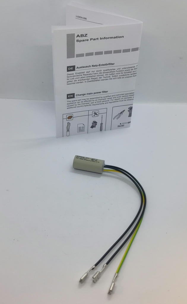 Filtre antiparasite 0.1uF + 2x0.010uF - 275V - 12028411 - 9001430226 - Miele