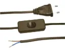 Câble Cordon Secteur avec interrupteur - 2m - Luminaire
