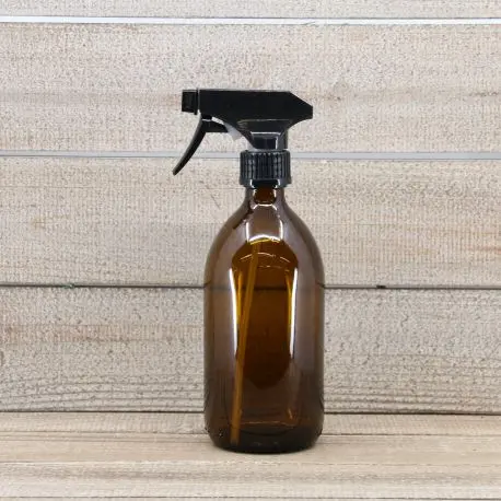 Vaporisateur spray en verre ambré - vide - 500ml - Universel