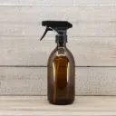 Vaporisateur spray en verre ambré - vide - 500ml - Universel