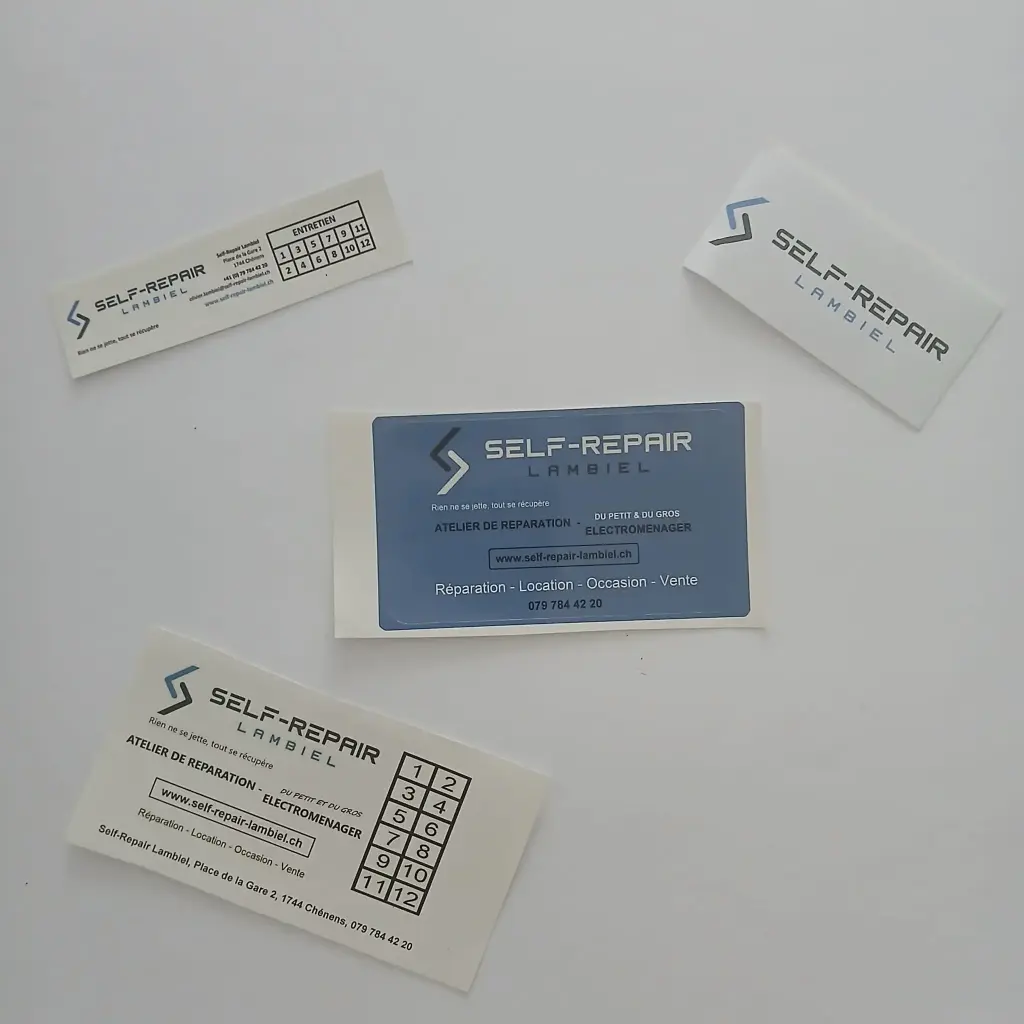 Divers autocollant avec grill entretien