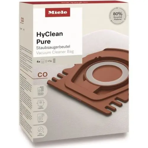Sac Aspirateur Miele CO (orange) 4x + 1 filtre - 12557080