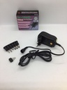 Chargeur universel 3V à 12V + kit embout - 1000mA (max) 16.5W - 5.5mm